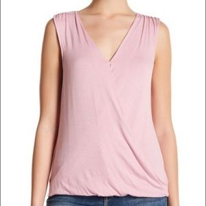 NWOTs BOBEAU • Blush Wrapped Front Top Tank Blouse
